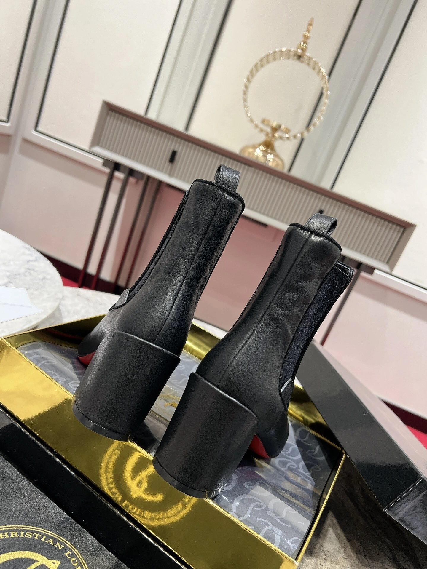 COCO--- 3231103BK01 5.5cmHeel height Turelastic Calfskin item：C-X062L1207R